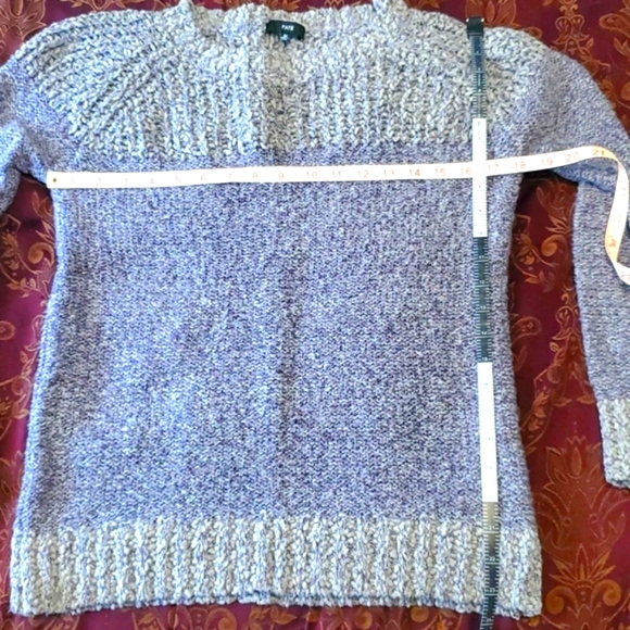 🎉 HP 🎉 Like New 💜 Fate, contrast Long sleeve crewneck sweater 💜 Wmn Medium - Picture 4 of 11